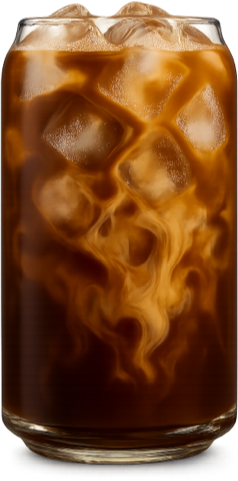Glass filled with cold brew